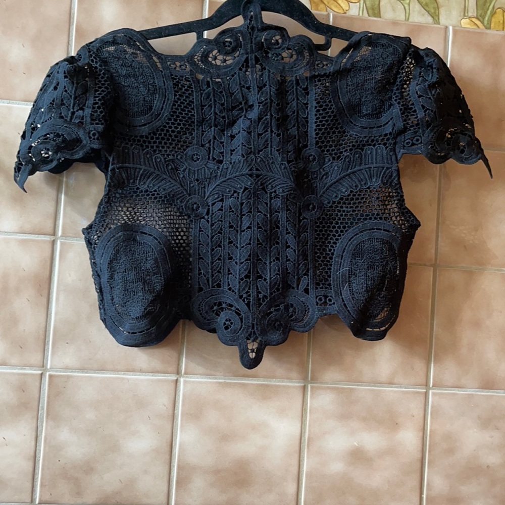 Laced crop top